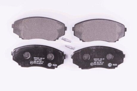 Комплект гальмівних накладок, дискове гальмо HELLA 8DB 355 009-641