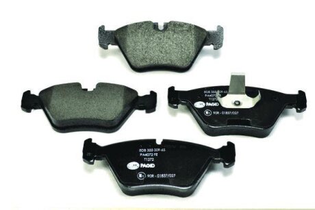 Комплект гальмівних накладок, дискове гальмо HELLA 8DB 355 009-651