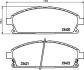 Комплект гальмівних накладок, дискове гальмо HELLA 8DB 355 009-661 (фото 2)