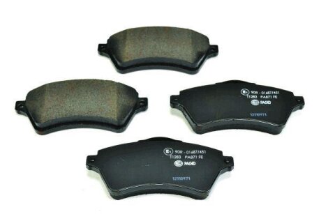 Комплект гальмівних накладок, дискове гальмо HELLA 8DB 355 009-761