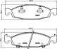 Комплект гальмівних накладок, дискове гальмо HELLA 8DB 355 009-881 (фото 2)