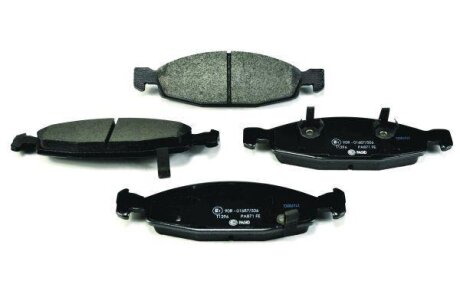 Комплект гальмівних накладок, дискове гальмо HELLA 8DB 355 009-881