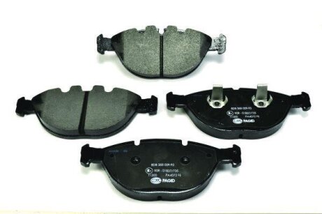 Комплект гальмівних накладок, дискове гальмо HELLA 8DB 355 009-921