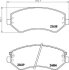 Комплект гальмівних накладок, дискове гальмо HELLA 8DB 355 010-051 (фото 2)