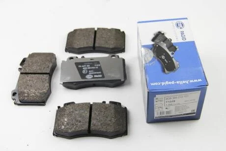 Гальмівнi колодки дисковi перед. з датч. MB W220 S-klasa 02- HELLA 8DB 355 010-101