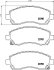 Комплект гальмівних накладок, дискове гальмо HELLA 8DB 355 010-121 (фото 2)