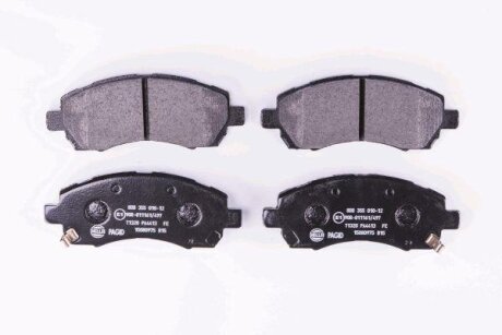 Комплект гальмівних накладок, дискове гальмо HELLA 8DB 355 010-121