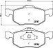 Комплект гальмівних накладок, дискове гальмо HELLA 8DB 355 010-141 (фото 2)