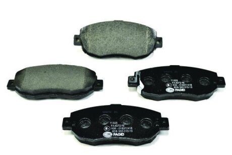 Комплект гальмівних накладок, дискове гальмо HELLA 8DB 355 010-151