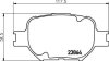Комплект гальмівних накладок, дискове гальмо HELLA 8DB 355 010-201 (фото 2)