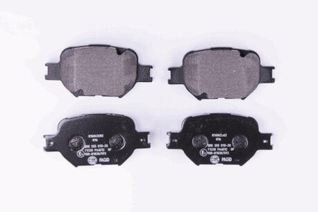 Комплект гальмівних накладок, дискове гальмо HELLA 8DB 355 010-201