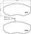 Гальмівнi колодки дисковi перед. Fiat Ducato 02-/Peugeot Boxer 02- HELLA 8DB 355 010-391 (фото 1)