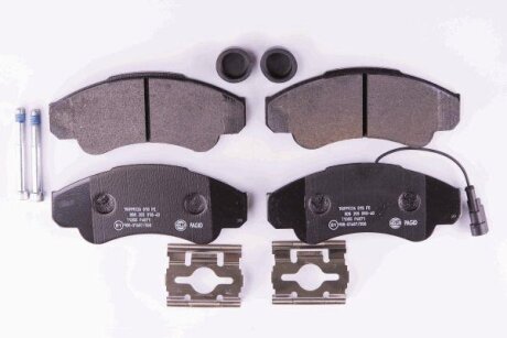 Комплект гальмівних накладок, дискове гальмо HELLA 8DB 355 010-401