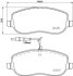 Комплект гальмівних накладок, дискове гальмо HELLA 8DB 355 010-501 (фото 2)