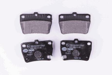 Гальмівні колодки дискові зад. (з датчиком) Toyota RAV-4 00-/Chery Tigo HELLA 8DB 355 010-521