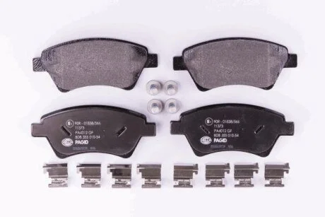 Комплект гальмівних накладок, дискове гальмо HELLA 8DB 355 010-541