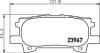 Гальмівні колодки зад. Lexus RX 03-08 (sumitomo) HELLA 8DB 355 010-621 (фото 1)