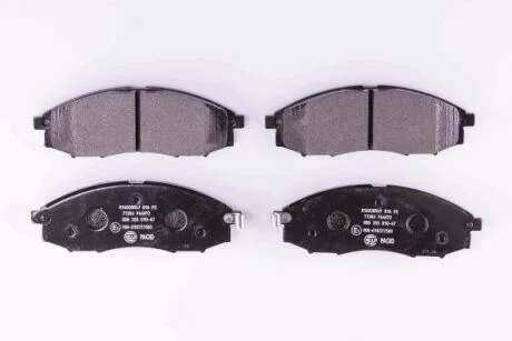 Гальмівні колодки пер. Navara/NP300/Pick UP 98- 2.4-3.2 HELLA 8DB 355 010-671