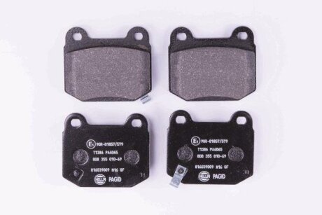 Комплект гальмівних накладок, дискове гальмо HELLA 8DB 355 010-691
