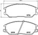 Комплект гальмівних накладок, дискове гальмо HELLA 8DB 355 010-861 (фото 2)