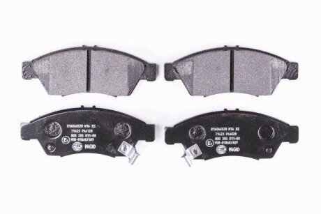 Комплект гальмівних накладок, дискове гальмо HELLA 8DB 355 011-081
