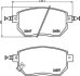 Комплект гальмівних накладок, дискове гальмо HELLA 8DB 355 011-101 (фото 2)