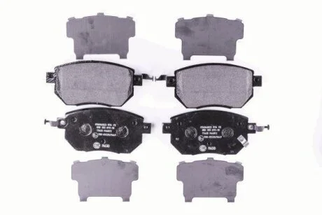 Комплект гальмівних накладок, дискове гальмо HELLA 8DB 355 011-101