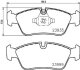 Комплект гальмівних накладок, дискове гальмо HELLA 8DB 355 011-281 (фото 2)