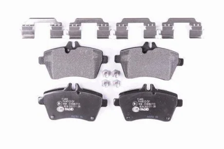 Комплект гальмівних накладок, дискове гальмо HELLA 8DB 355 011-381