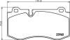 Тормозные колодки дисковые MB W221/W211/C219/C216/R230 HELLA 8DB 355 011-401 (фото 2)