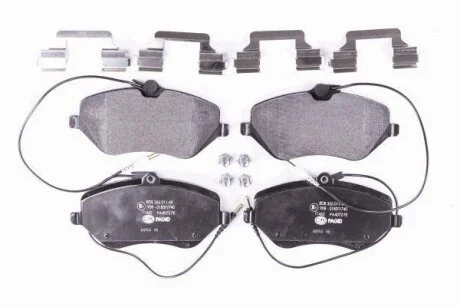 Комплект гальмівних накладок, дискове гальмо HELLA 8DB 355 011-491