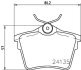 Комплект гальмівних накладок, дискове гальмо HELLA 8DB 355 011-501 (фото 2)