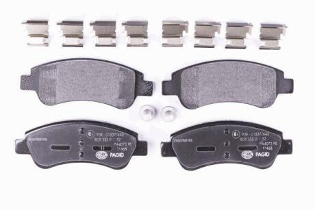 Гальмівні колодки пер. Berlingo/Partner 01- (Bosch) HELLA 8DB 355 011-521