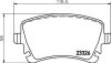 Комплект гальмівних накладок, дискове гальмо HELLA 8DB 355 011-641 (фото 2)
