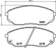 Комплект гальмівних накладок, дискове гальмо HELLA 8DB 355 011-931 (фото 2)