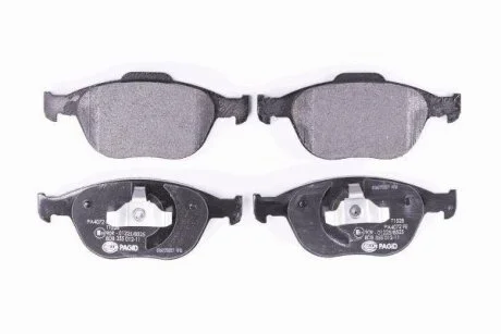 Комплект гальмівних накладок, дискове гальмо HELLA 8DB 355 012-111