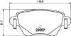 Комплект гальмівних накладок, дискове гальмо HELLA 8DB 355 012-211 (фото 2)
