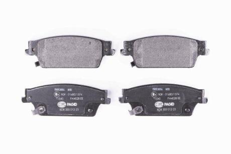 Комплект гальмівних накладок, дискове гальмо HELLA 8DB 355 012-231