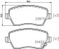 Комплект гальмівних накладок, дискове гальмо HELLA 8DB 355 012-301 (фото 2)