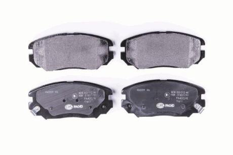 Гальмівні колодки пер. Tucson 04-10 (mando) HELLA 8DB 355 012-461