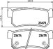 Комплект гальмівних накладок, дискове гальмо HELLA 8DB 355 012-501 (фото 2)