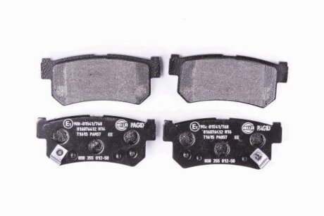 Комплект гальмівних накладок, дискове гальмо HELLA 8DB 355 012-501