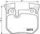 Комплект гальмівних накладок, дискове гальмо HELLA 8DB 355 012-551 (фото 2)