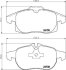 Комплект гальмівних накладок, дискове гальмо HELLA 8DB 355 012-681 (фото 2)