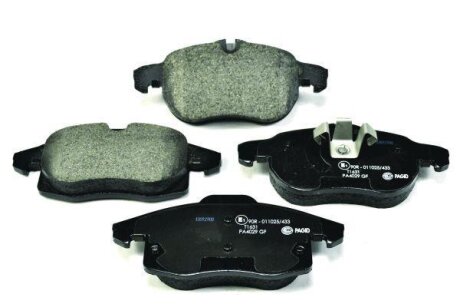 Комплект гальмівних накладок, дискове гальмо HELLA 8DB 355 012-681
