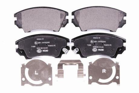 Гальмівні колодки пер. Opel Astra J 09-/Insignia 08- (Mando) HELLA 8DB 355 013-041