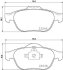 Комплект гальмівних накладок, дискове гальмо HELLA 8DB 355 013-241 (фото 2)
