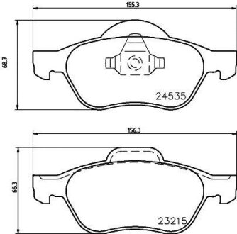 Комплект гальмівних накладок, дискове гальмо HELLA 8DB 355 013-271