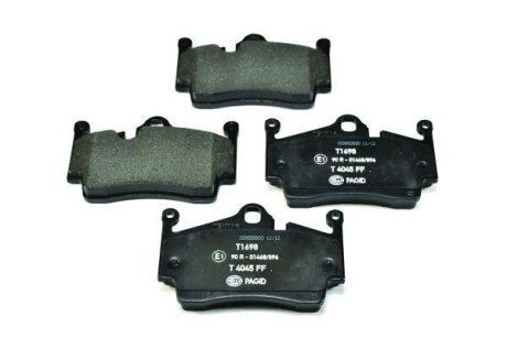 Комплект гальмівних накладок, дискове гальмо HELLA 8DB 355 013-311