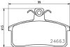 Комплект гальмівних накладок, дискове гальмо HELLA 8DB 355 013-451 (фото 2)
